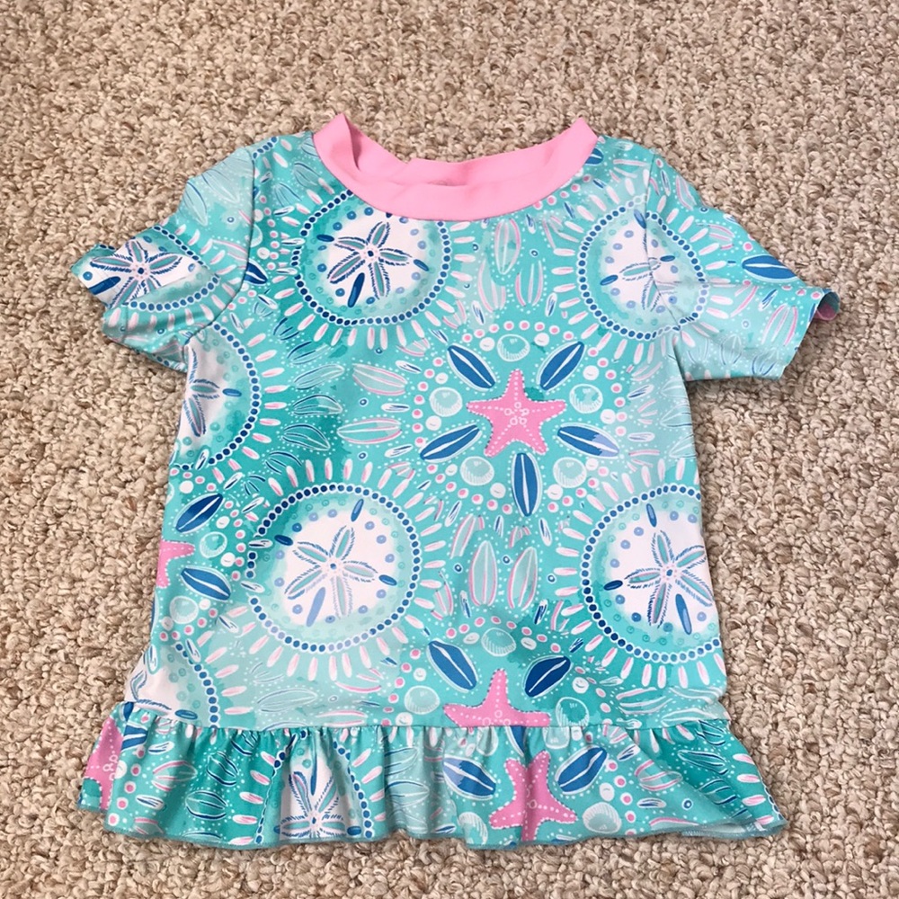 Kids short sleeve rash guard